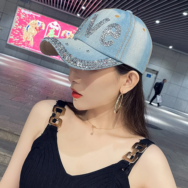 COKK Baseball Cap Women Cowboy Hat Summer Autumn Snapback Gorras Casquette Shiny letters Dad Hat Female Adjustable New