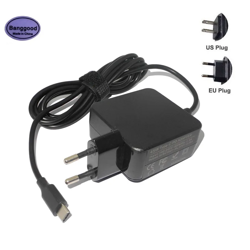 

Universal 45W USB Type-C Laptop PD Adapter Charger For Apple Huawei Lenovo 20V 2.25A 15V 3A 9V 3A 14.5V 2A 5V 3A AC Power Supply