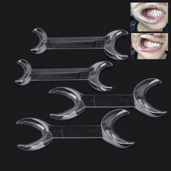 4pcs Transparent Dental Double-headed T-Shape Intraoral Cheek Lip Retractor Dental Intraoral Mouth Expanders