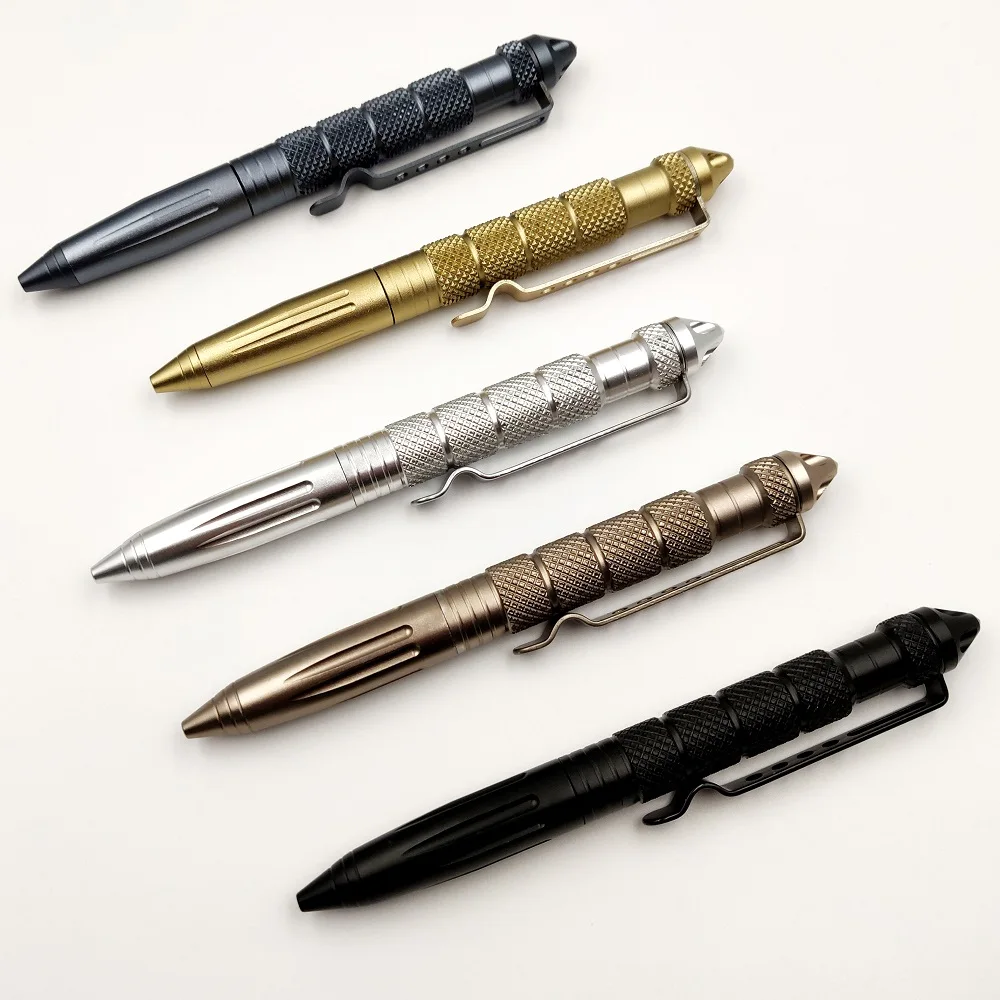 Military Tactical Pen Multifunction Self Defense Aluminum Alloy Emergency Glass Breaker Pen Outdoor EDC Security Survival Tool