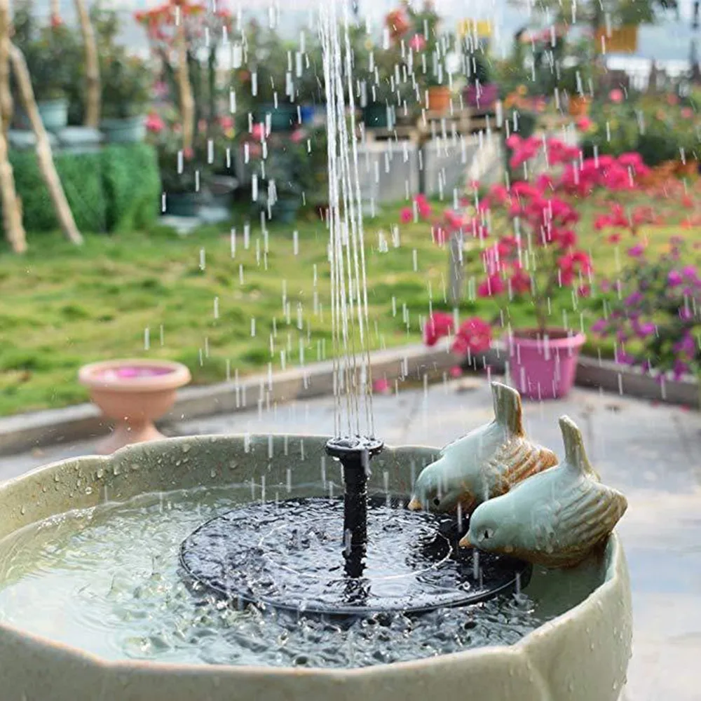 Solar Powered Water Fountain Floating Solar Fountain Pump Pool Pond Waterfall Garden Decor Outdoor Bird Bath Solar Panel Fuente