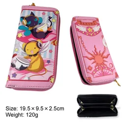 Anime Carteira Sakura Card Captor Wallet The Clow Long Zipper Wallet Women Cute Coin Purse Fashion Handbags Gift