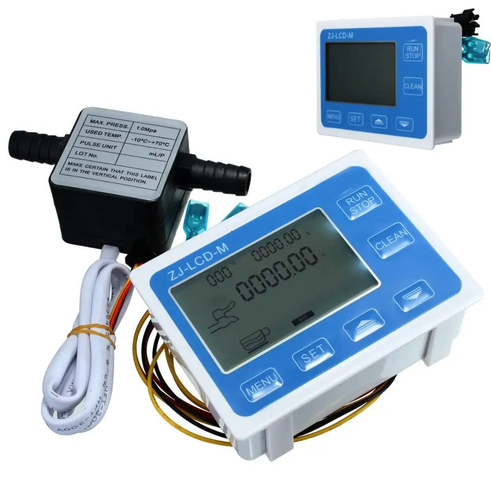 

High-Precision Liquid Gear Sensor LCD Digital Fow Meter Quantitative Control