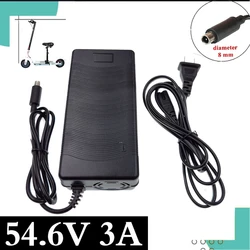 54.6V 3A  Li-ion Battery Charger For 13S 48V  lithium battery pack with RCA8MM Connector