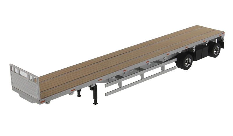 NEW 1/50 Scale 53\' Flat Bed Trailer in Silver Trailer Only by Diecast Masters #91023 for collection