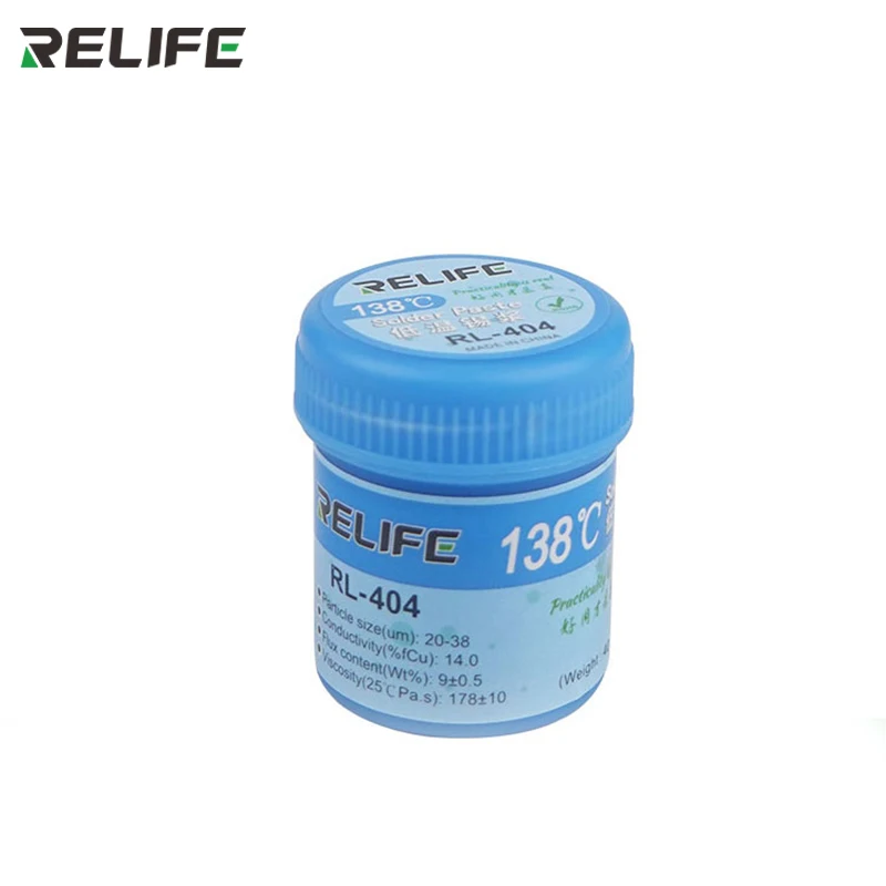 RELIFE RL-404 не содержит свинец паяльная паста 138 градусов Цельсия низкая Температура сварочная паста для телефона материнская плата (PCB), инструменты для ремонта