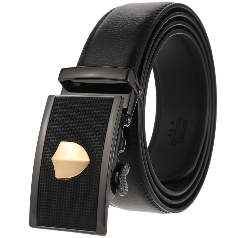 

New Fashion Belts Casual Men's Belts Automatically Buckle Leather Belts LY187512-1 Belts for Men Luxury Designer
