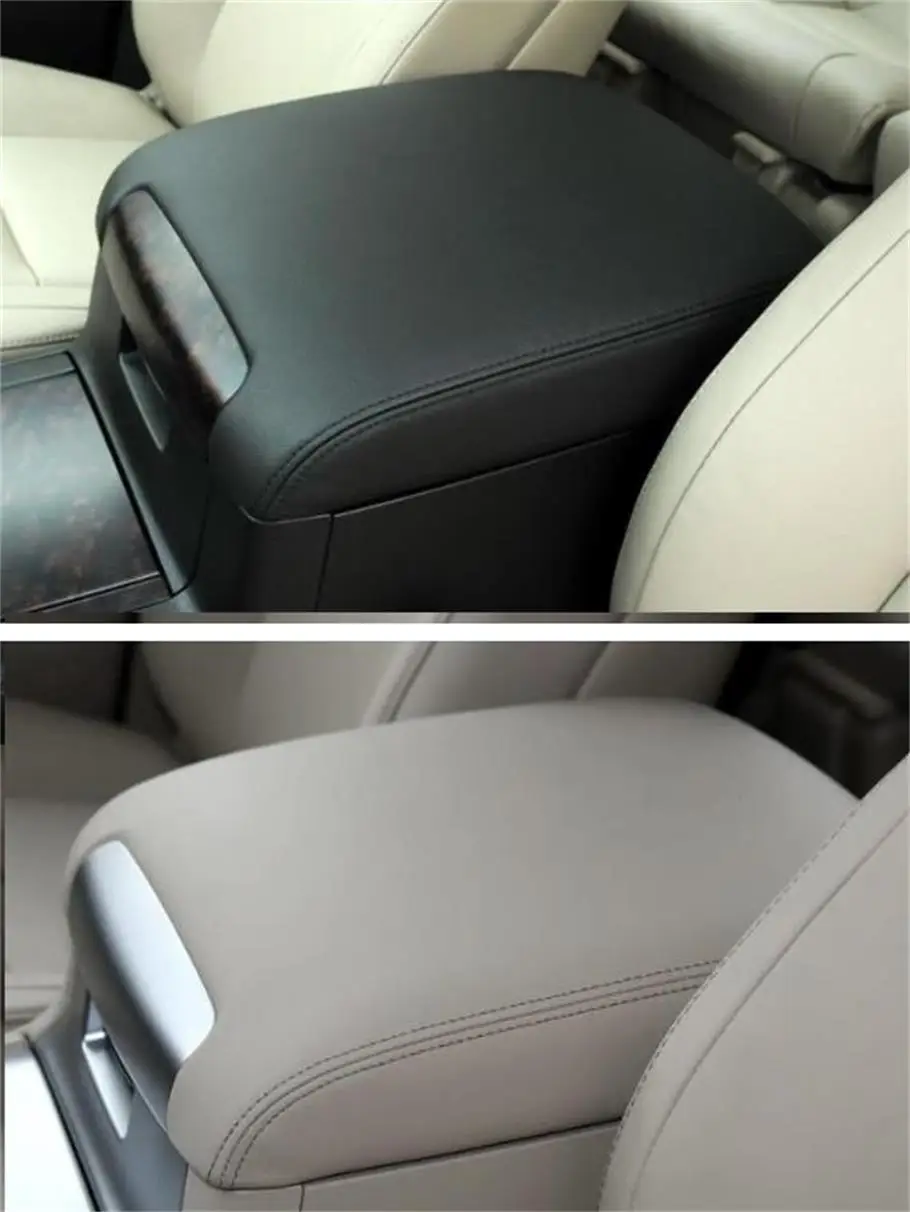 Microfibre Leather Center Armrest Case Cover For Toyota Land Cruiser 200 LC200 2008 2009 2010 2011 2012 2013 -2019 car interior