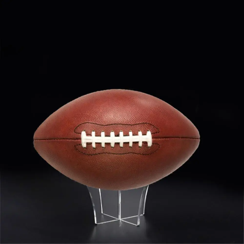 Transparent Acrylic Display Stand For Football Basketball Volleyball Bowling Ball, Football Display Stand