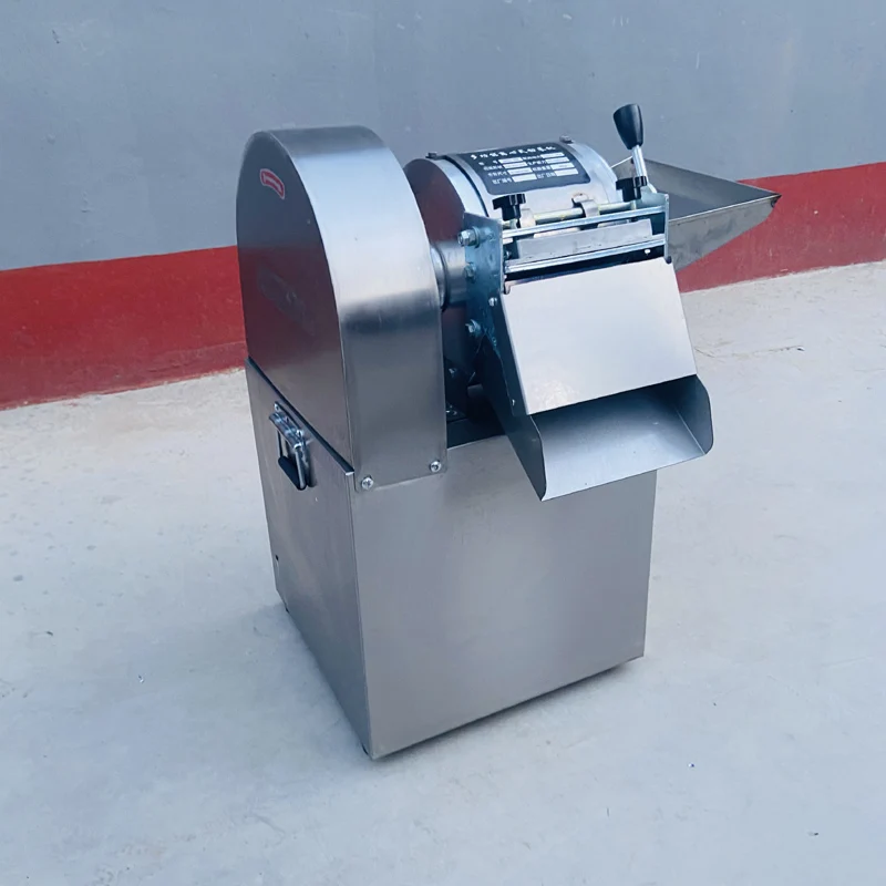 Электрическая овощерезка из нержавеющей стали, профессиональная машина для резки листового питания, промышленная многофункциональная машина для измельчения