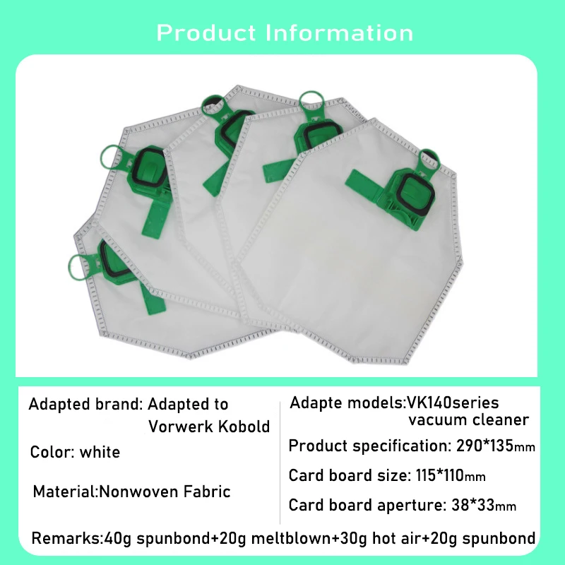 Pf 140/150-Crawerk Kobold vk140 vk150垂直掃除機の交換キット,掃除機の交換用アクセサリ