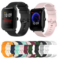 Strap For Xiaomi Huami Amazfit Bip S / Bip U / Bip Lite Smart Silicoe Wristband For Amazfit BIP U pro Bracelet Belt 18 20 22MM