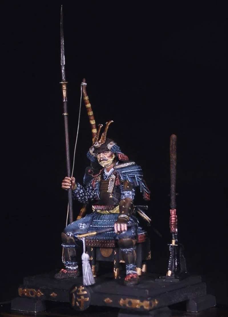 Resin Figure 1/32 54mm   ancient officer sit   Model Unassambled Unpainted  Figure Building Kit