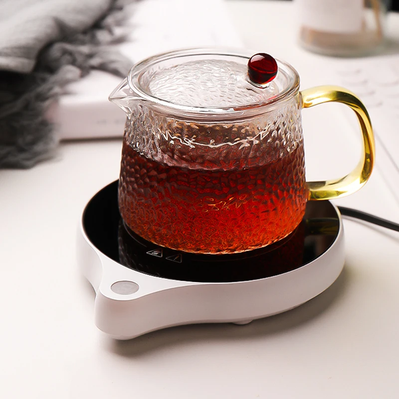 200W Cup Heater Mug Warmer 100°C Hot Tea Makers Warmer Coaster 5 Gear Cup Heaters Coffee Milk Tea Heating Pad 110V/220V