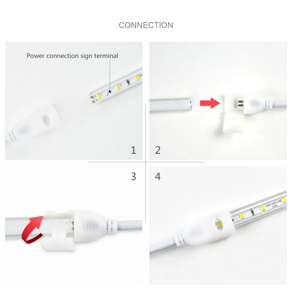 AC220V 110V EU US podłącz zasilany LED światło szafkowe taśmy lampa kuchenna taśmy do szafa na ubrania oświetlenie dekoracyjne podświetlenia szafki