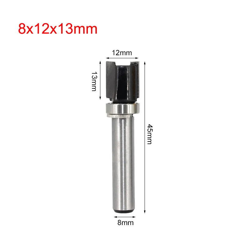 8mm 6mm Shank Flush Trim Router Bit Pattern Bit Top Bottom Bearing Blade Template Wood fresa Carpenter