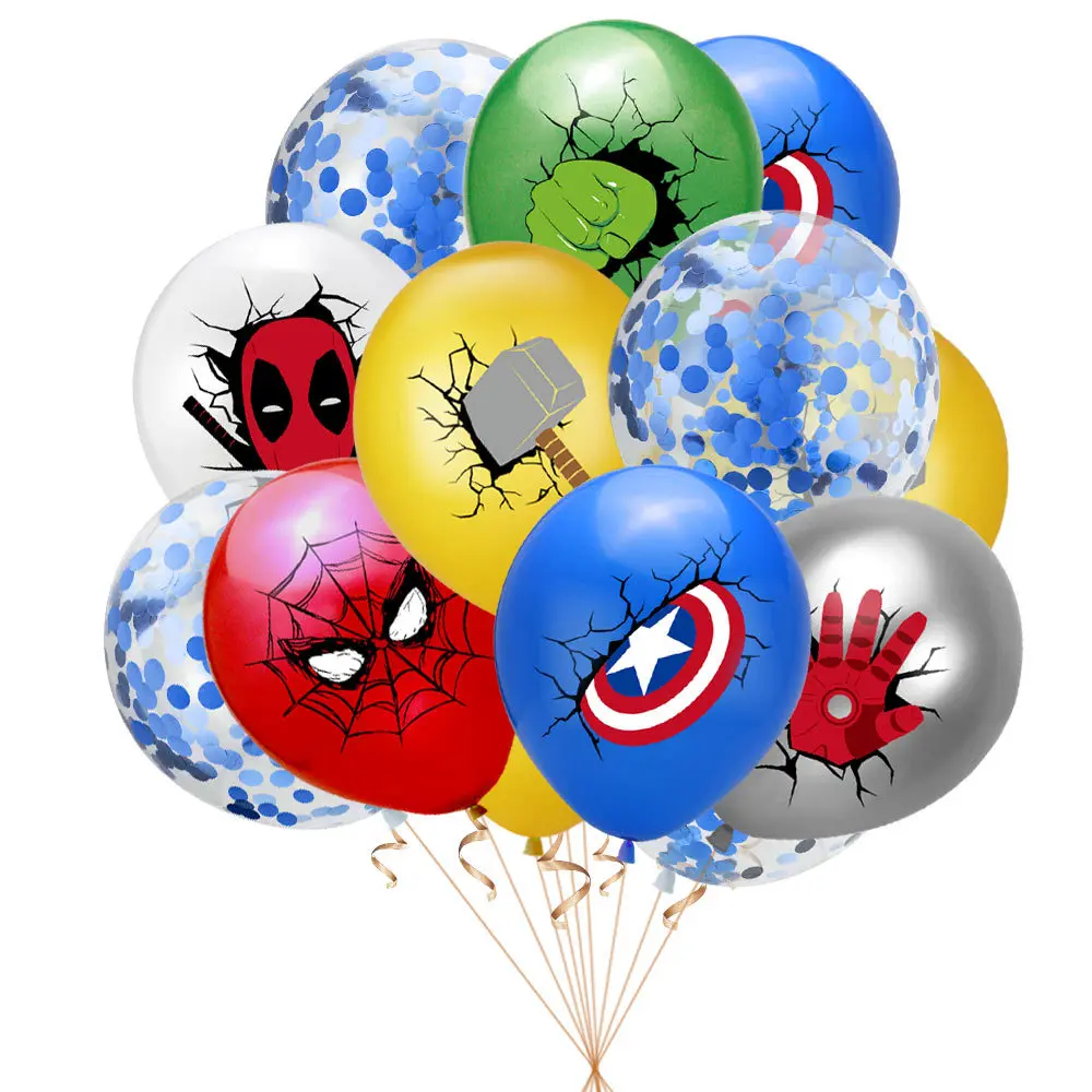 10pcs Disney Party Balloons Spider Super Hero Latex Balloon Baby Shower Birthday Party Decorations Supplies Kid\'s Toy Gifts