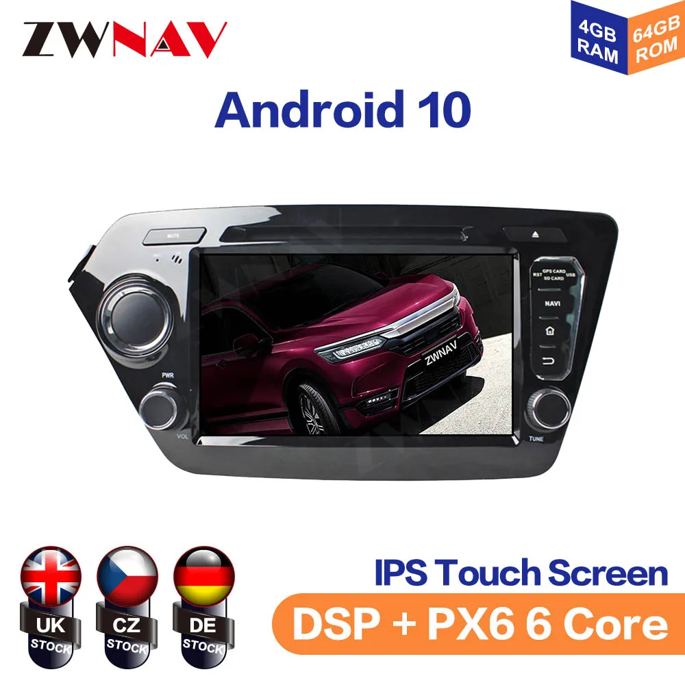 9 Inch Android 10.0 Car GPS navigation multimedia For kia K2 RIO 2010-2017 no DVD player unit car radio multimedia radio tape