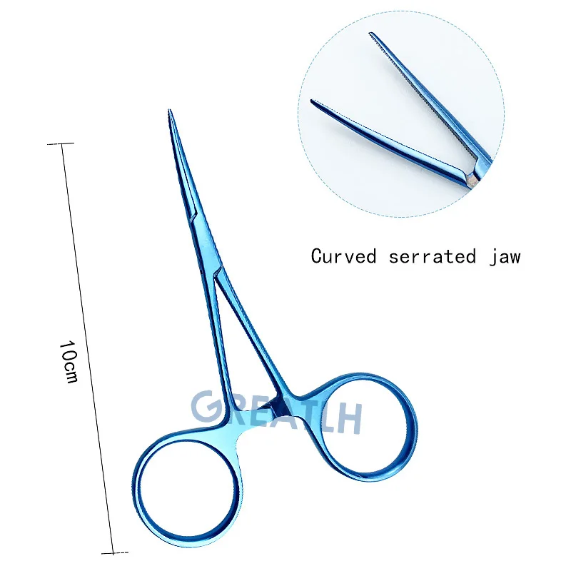 

Ophthalmic Haemostatic Forceps Delicate Serrated Tweezer 100mm/125mm Veterinary Ophthalmic Eye Instrument