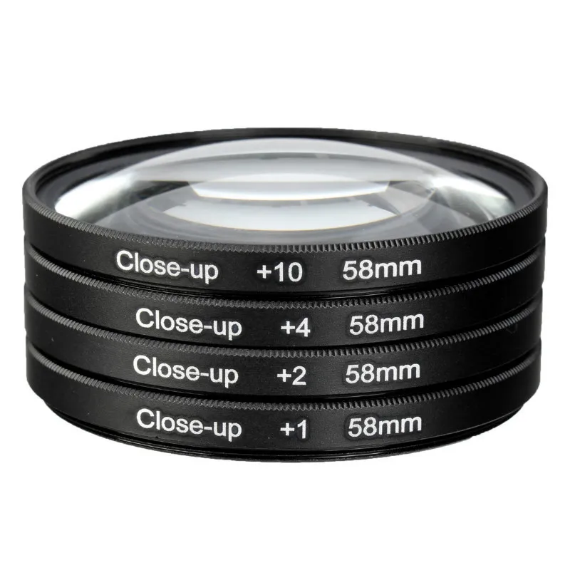 Macro Close Up Lens Filter + 1 + 2 + 4 + 10 Filter Kit 46 Mm 49 Mm 52mm 55 Mm 58 Mm 62 Mm 67 Mm 72 Mm 77 Mm 82 Mm Voor Canon Nikon Sony Camera