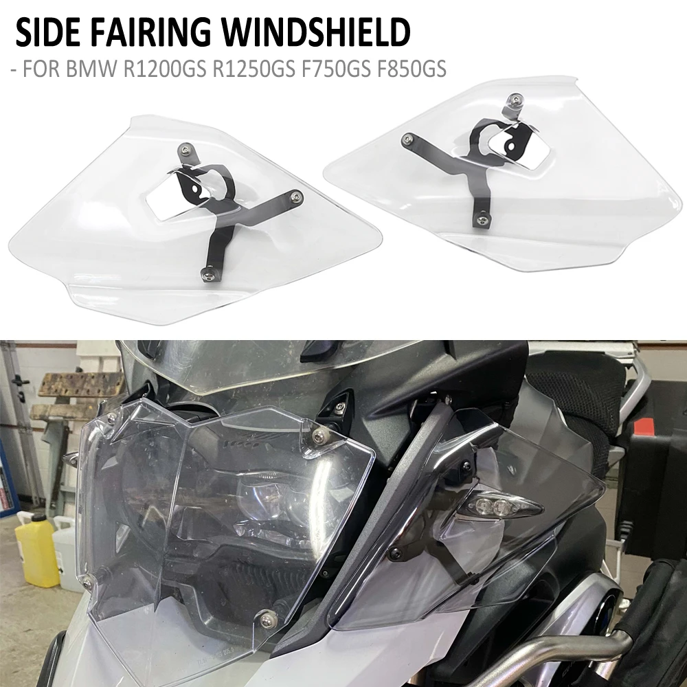 FOR BMW R1200GS R1250GS LC F750GS F850GS Adventure Motorcycle Upper Turn Signal Wind Deflector Side Fairing Windshield Handguard