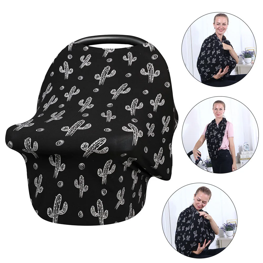 

Baby Feeding Nursing Towel Carseat Canopy Multi Use Stretchy Breastfeeding Shawl Infant Trolley Car Seat Cover Stroller Sunshade