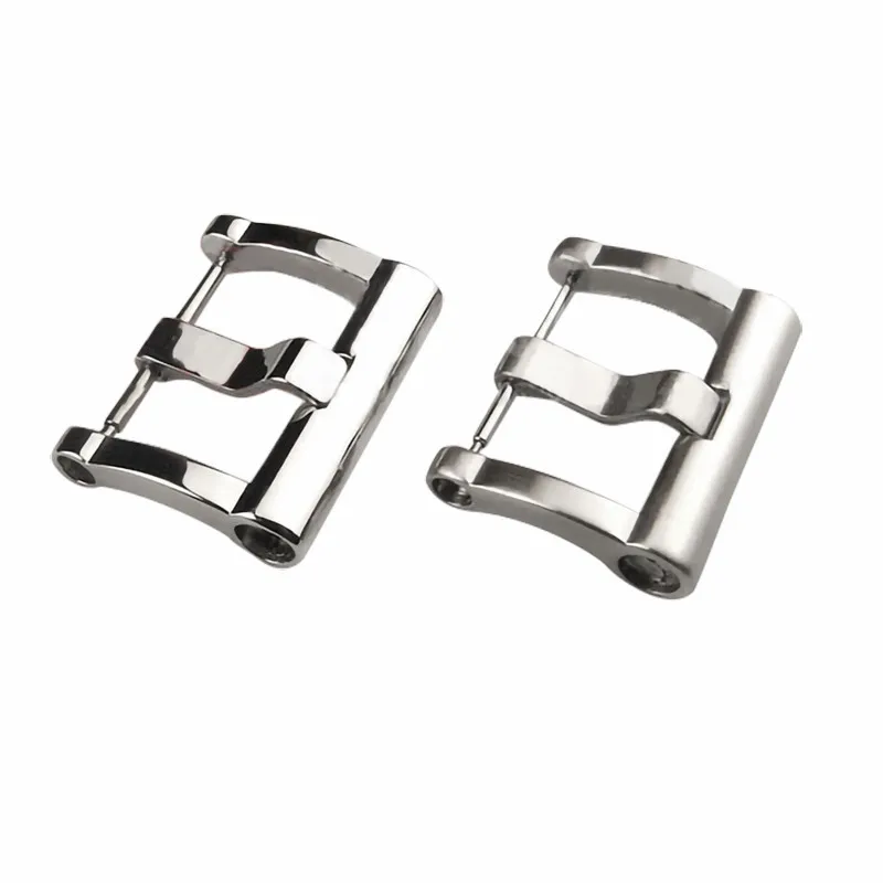 20 22mm Double barrel design Frosted / Polishing Stainless steel Watch Buckles Watch Clasps for Pam for any watch clasp replace