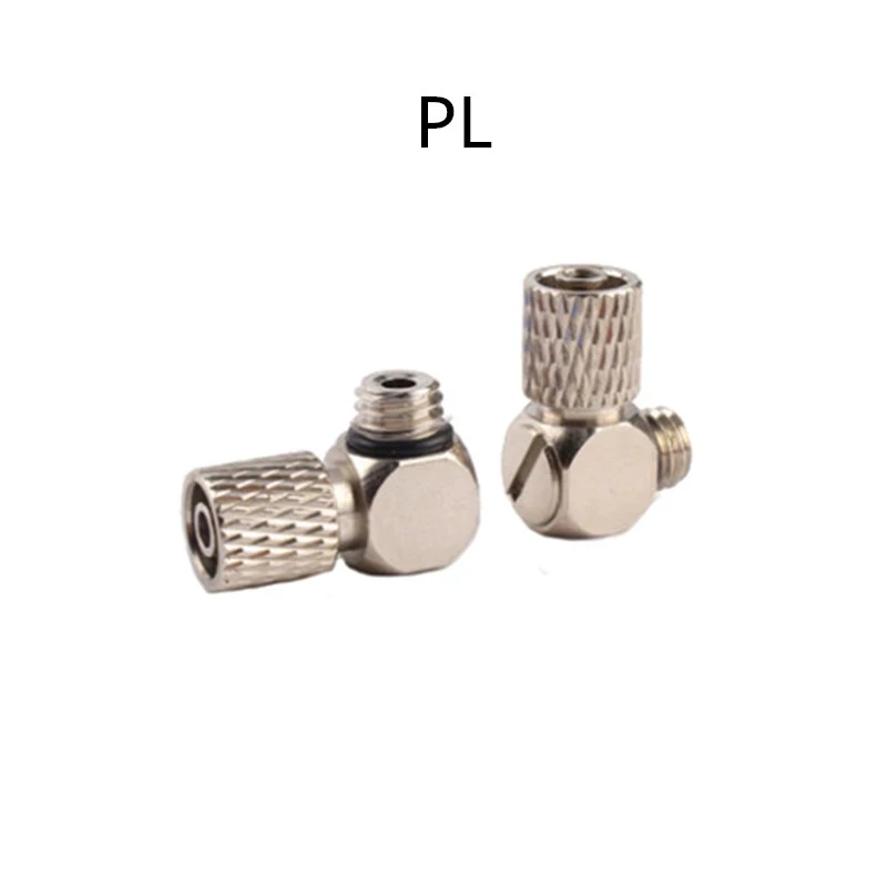 5Pcs Male Thread M3 M4 M5 M6 -Air Tube 3mm 4mm 6mm OD Mini Pneumatic Pipe Connector Screw Through Quick Fitting Fast Twist Joint