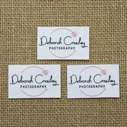 60piece Custom Ironing Labels, Personalized Brand , Logo or Text, Clothing Labels,  Custom Printed Fabric Label (YTa17)