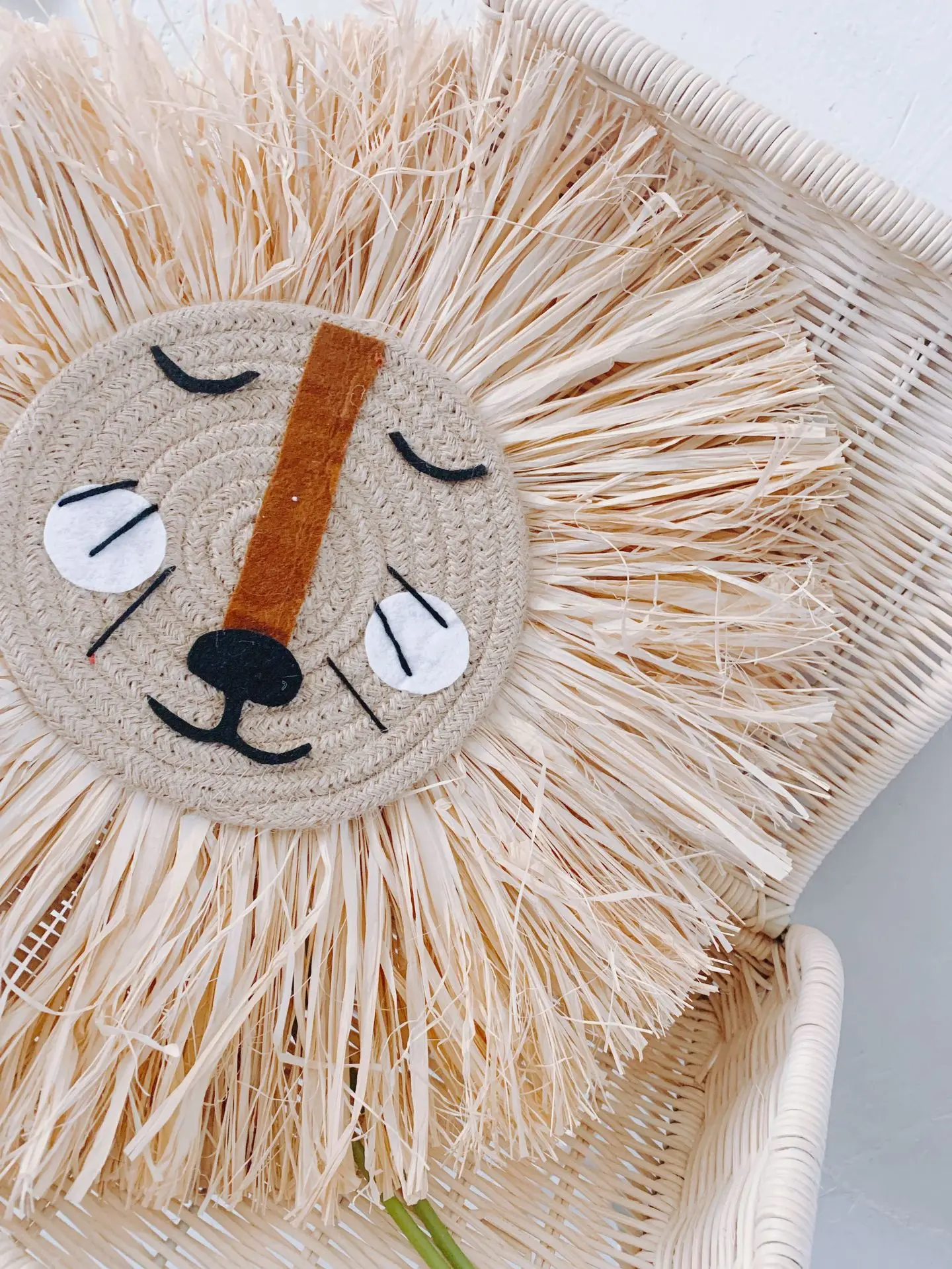 

Ins Nordic cartoon small lion tiger Scarecrow home wall decoration children's room children's clothing store props
