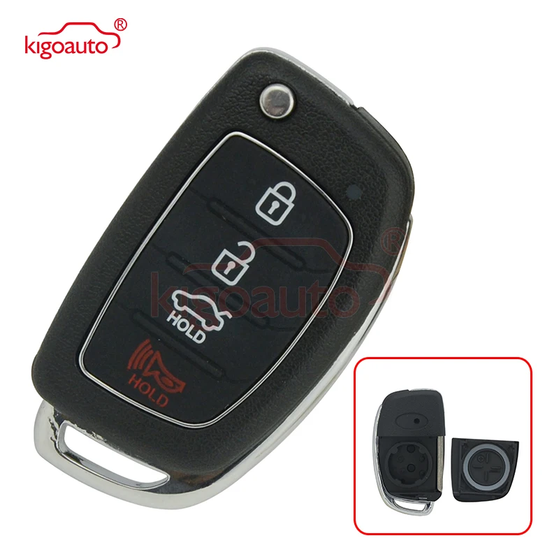 

Kigoauto 4 Buttons Flip Folding Remote Key Shell Fob Case For HYUNDAI Mistra Santa Fe Sonata Tucson Accent I30 I40 I45