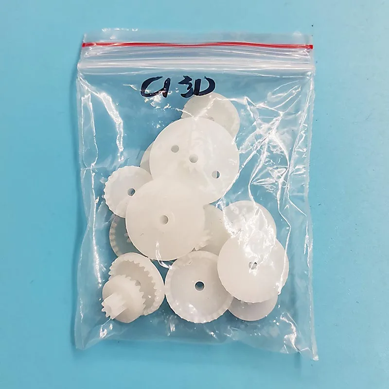 Special Mixed 13pcs Double-deck Crown Gear Bag Selection of 11 Crown Teeth Small DIY Drive Plastic Parts MIX13