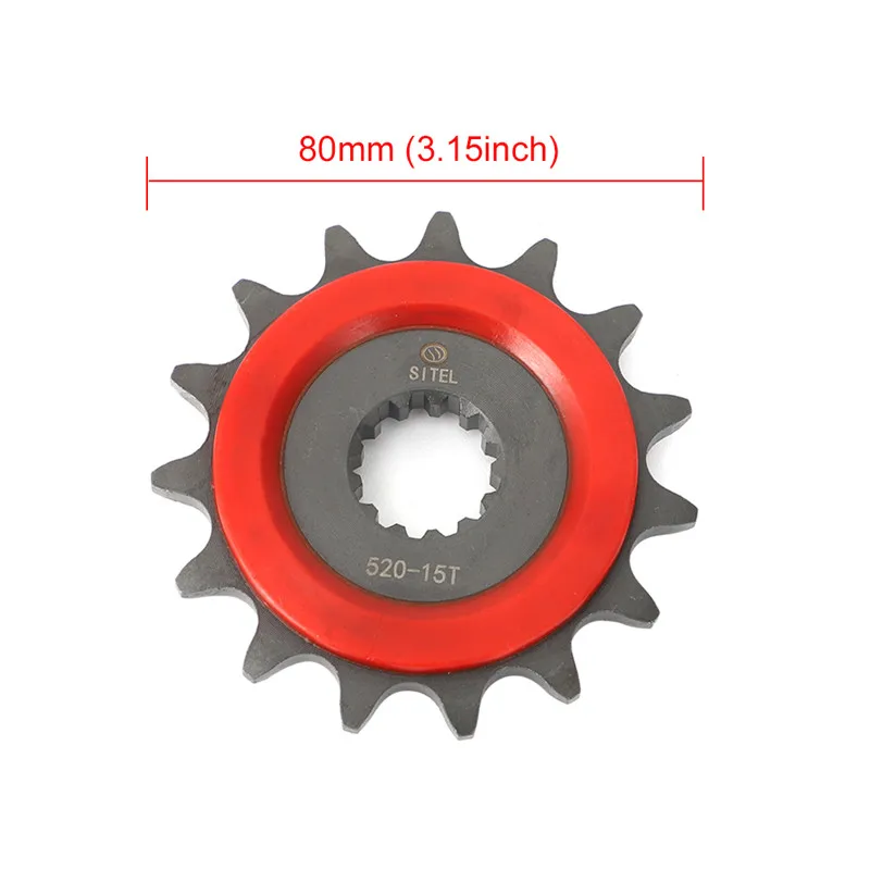 15T Silent Durable Motorcycle Front Sprocket Chain Wheel Front Fly Wheel Pinion 15 For Suzuki GW250 GSX250R DL250 Zontes 310