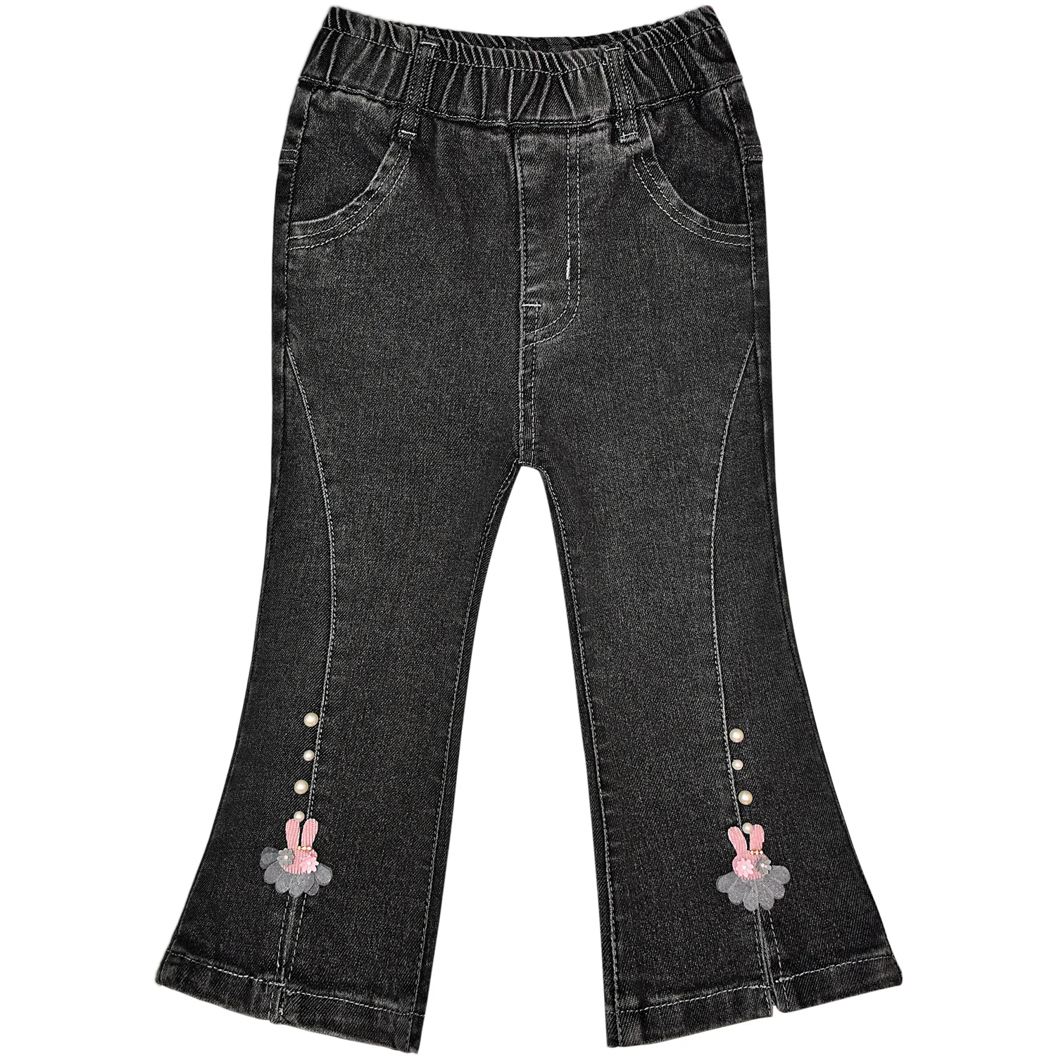 2-6Years Kids Baby Little Girls Bootcut Jeans Denim Pants Trousers