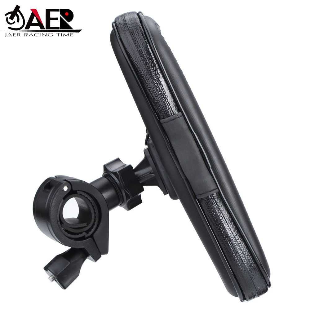 Waterproof touchable lens Motorcycle bicycle Phone Holder Bike View side Mirror Mount Phone Holder Bag Stand GPS Bracket