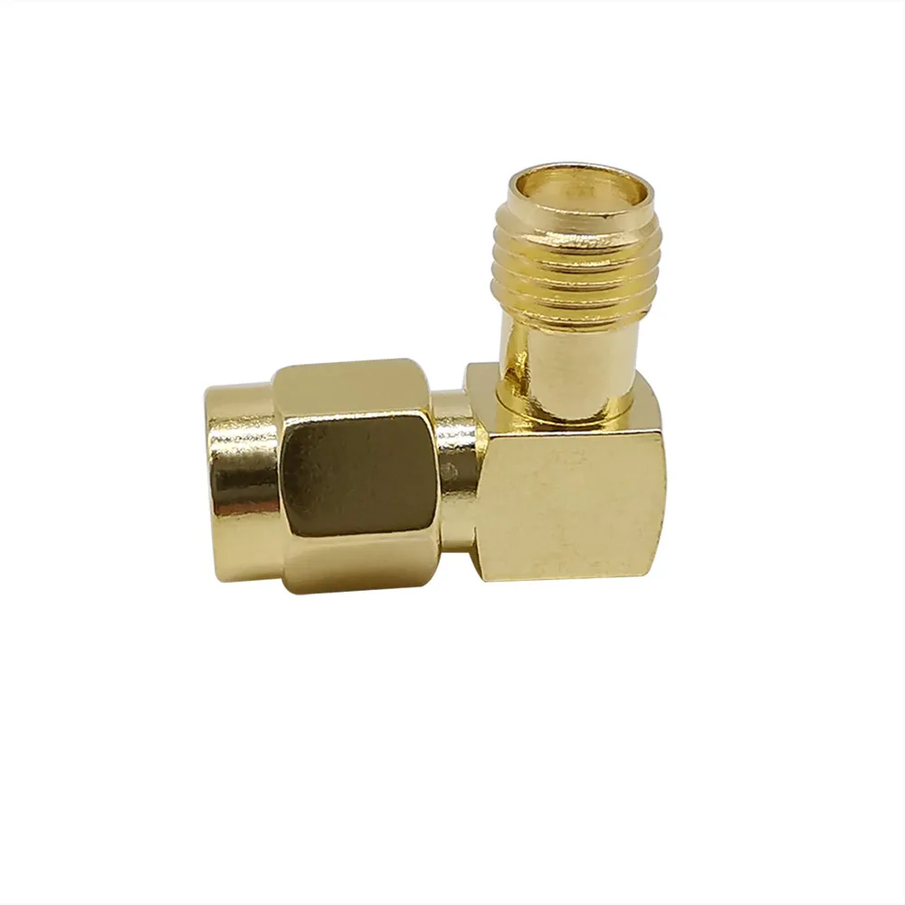 Convertidor de RF de codo, Conector de adaptador de RF de ángulo recto macho a hembra, tipo SMA