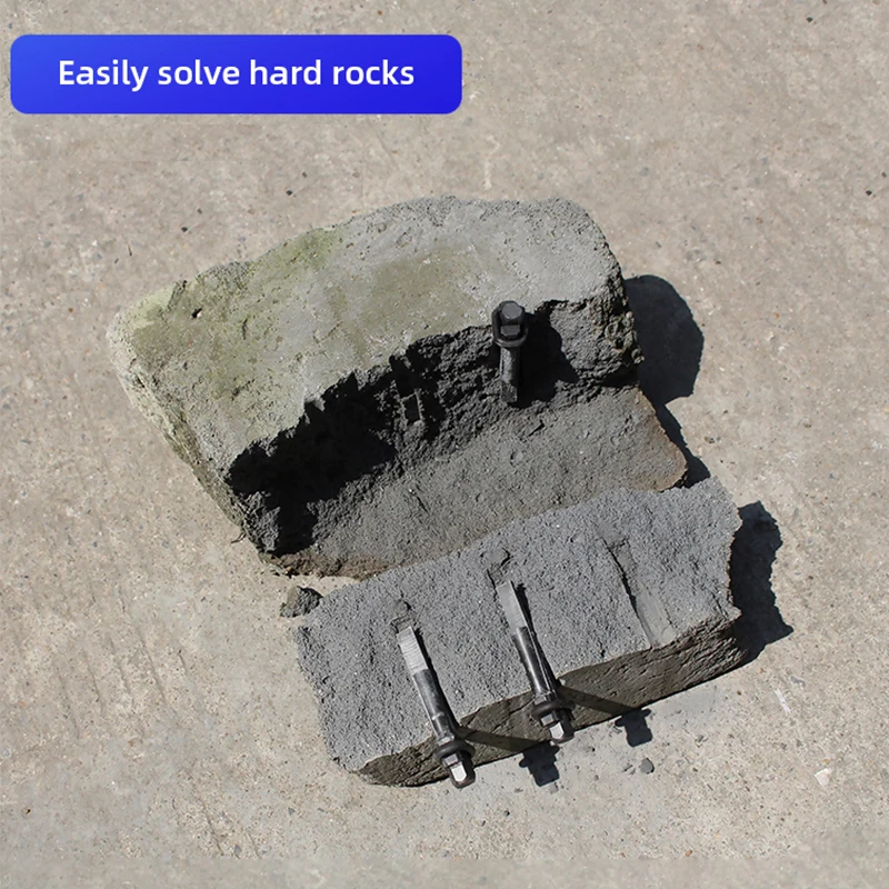5PCS/lot New Stone Splitting Tool  Stone Splitter Metal Plug Wedges and Feathers Shims Concrete Rock Splitters Hand Tool