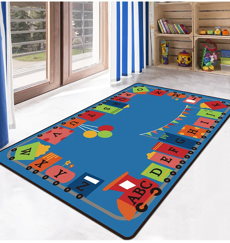 Kids Puzzle Game Shaggy Anti-Skid Floor play Mats 3D Carpet Non-slip rug Dining Living Room Soft Child Bedroom Mat Carpet 01