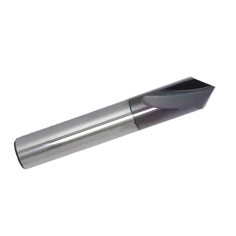 Chamfer Cnc Milling Cutters DIA 6mm 2 Flutes Solid Tungsten Carbide cnc mill 90degree Straight Groove End Mill Bits