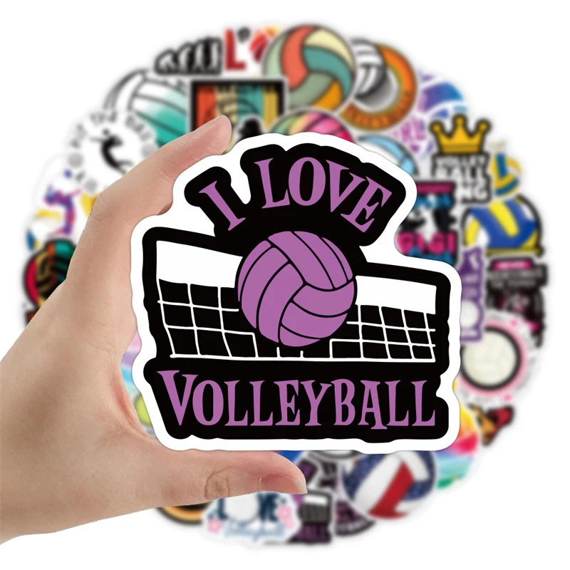 10/30/50 PCS New Volleyball Doodle Graffiti Waterproof Sticker Motorcycle Phone Computer Luggage Fridge Notebook Helmet Guitar