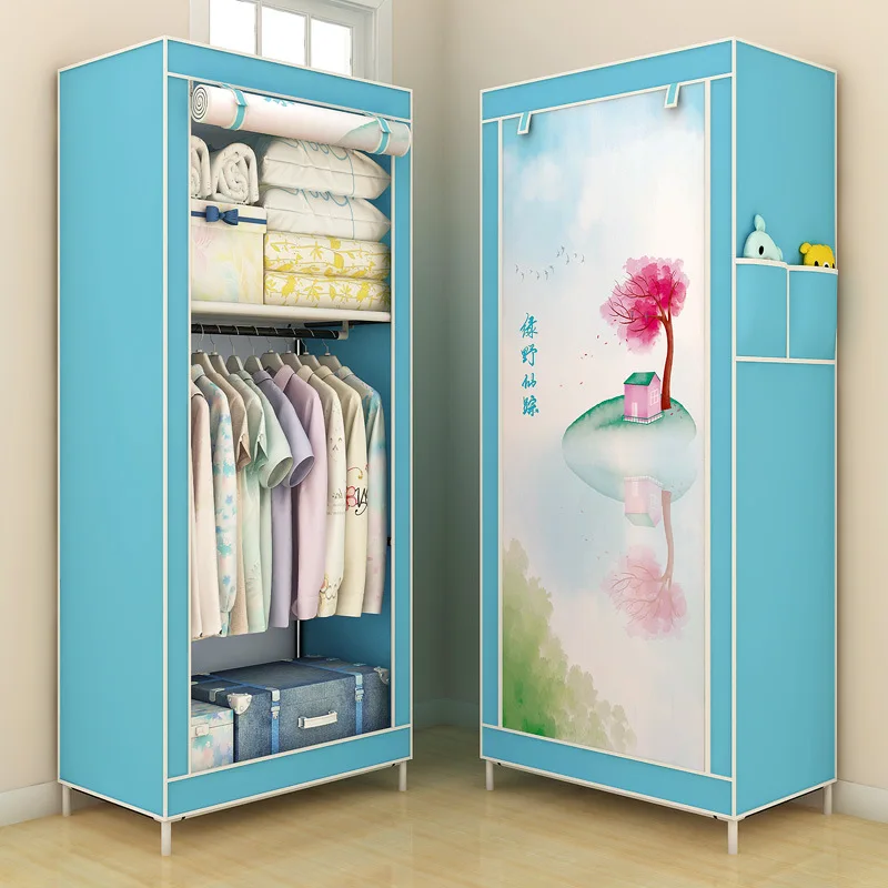 Simple Wardrobe Cloth Wardrobe Single Small Wardrobe Dormitory Wardrobe Dust Closed Simple Modern Special Offer