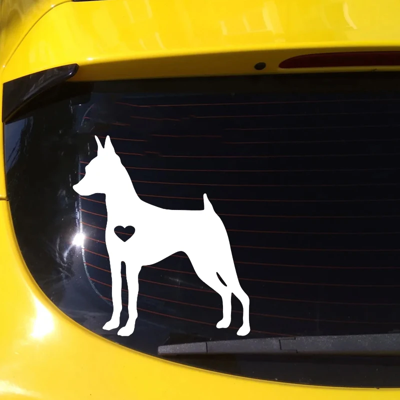 Doberman dog Die-Cut Vinyl Decal Car Sticker Waterproof Auto Decors on Car Body Bumper Rear Window Laptop choose size #S60147