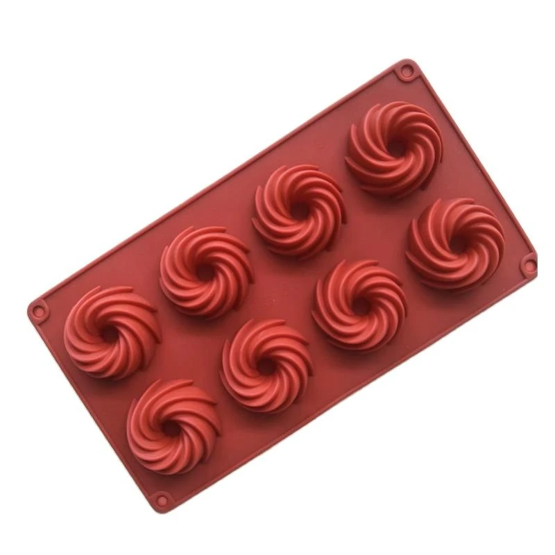 Swirl Shapes Silicone Cake Mold Form For Baking Cookies Pudding Ice Cream Styling Tools Kitchen Bakeware Pan E901