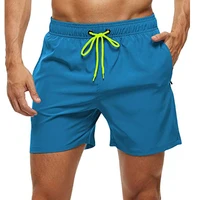 Men's Swim Trunks Quick Dry Beach Shorts, Elastic Closure Swimming Shorts with Zipper Pockets and Mesh Lining 5