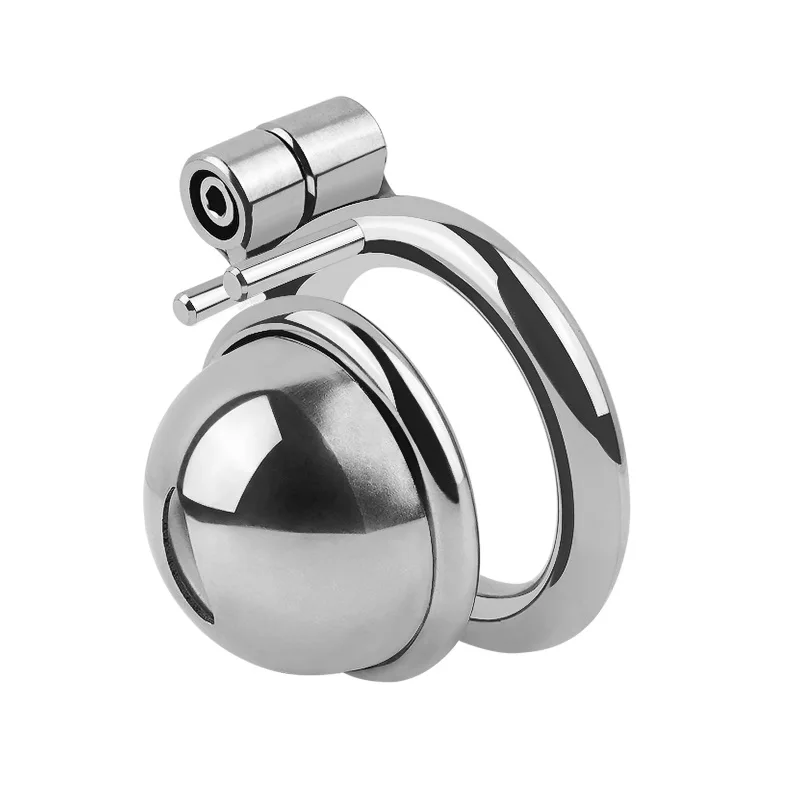 Stainless steel male small metal penis lock Bird Trumpet Chastity cage belt cock rings slave bondage restraint BDSM man sex toy