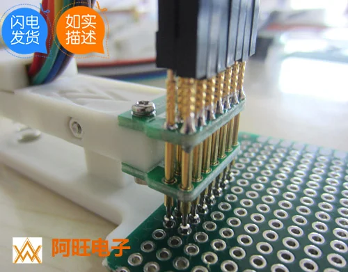 حرق برنامج تركيبات التصحيح تحميل برمجة محاكاة 2.54 مللي متر-7P صف مزدوج STM32 STC 7 قدم