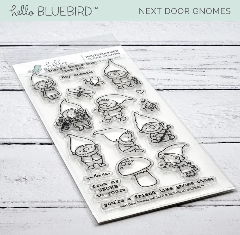 Next door gnomes Metal Cutting Dies and clear stamps Stencils for DIY Scrapbook Photo Album Paper Card Decorative Embossing