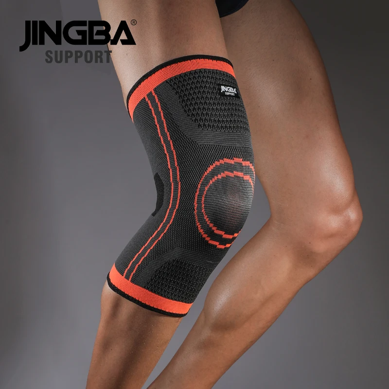 

Спортивный наколенник JINGBA, фиксатор для баскетбола, волейбола, эластичный нейлоновый, компрессионный, Заводская защита