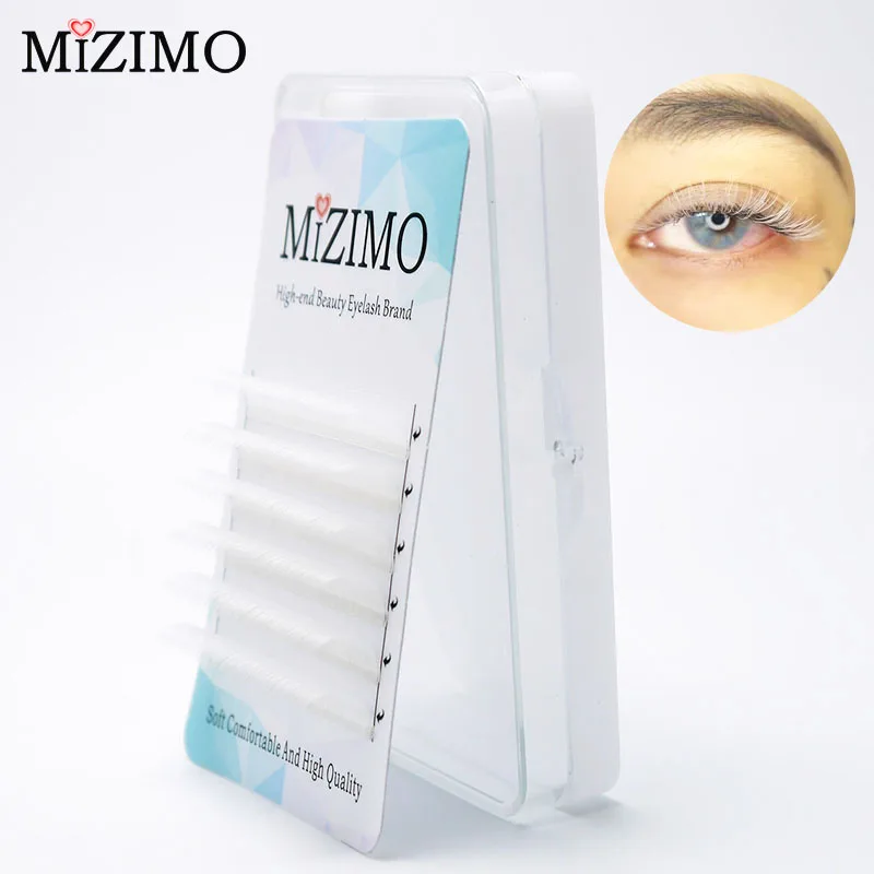 Color False Eyelashes Light Green Light Purple White Makeup Natural Soft Single Grafting Eyelash