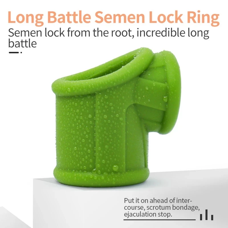 Reusable Penis Ring Ball Stretcher Semen Lock Ring Penis Cock Sleeve Dick Testis Cage Adult Toys for Men Sex Erectile Time Delay